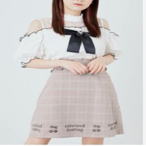 Ank Rouge Japanese Brand Women's‎ Bwon Plaid Skirt Size M Halloween